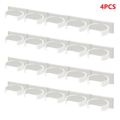 Kitchen Storage Rack Wall Mount Spice Rack Seasoning Bottle Plastic Clip Rack Cabinet Door Hooks Jar Spice Holder Tools