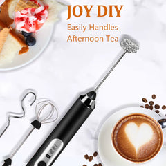 Mini Electric Milk Foamer Blender Wireless Coffee Whisk Mixer Handheld Egg Beater Cappuccino Frother Mixer Kitchen Whisk Tools