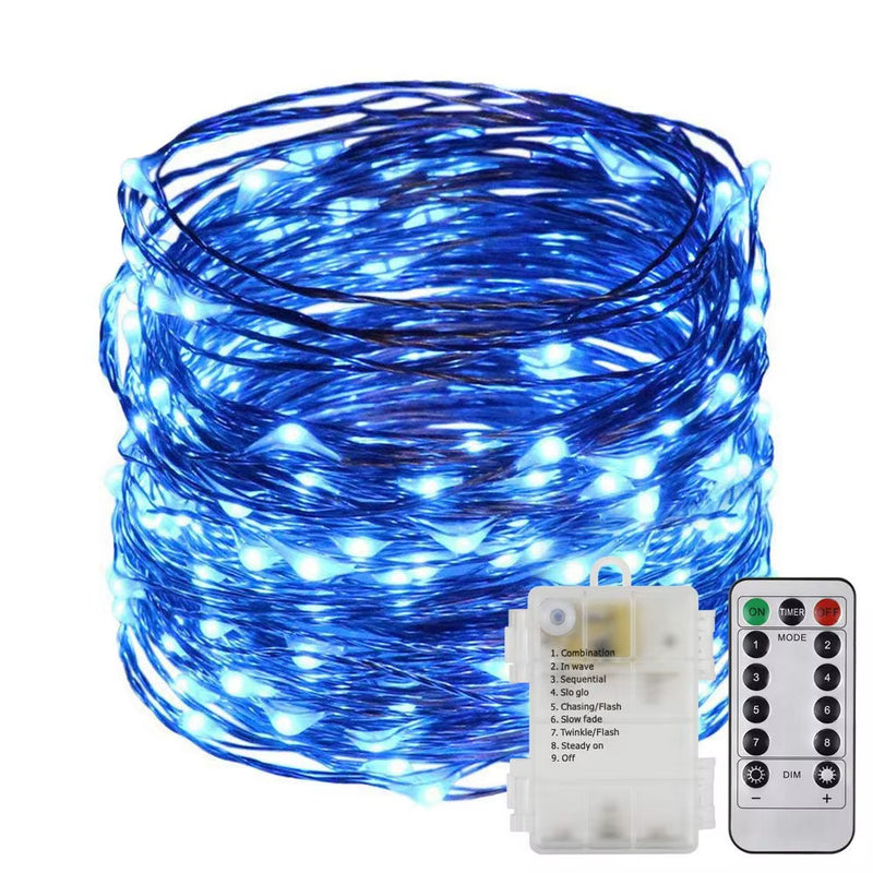 Fairy Lights Battery Operated LED String Lights Remote Control Timer Twinkle String Lights 8 Modes 5M 10M Firefly Lights