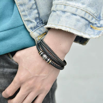 Braided Leather Bracelet 