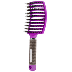 Detangling Hair Brush Hair Comb Hair Brush Bristle & Nylon Women Wet Massage Comb Curly Hairdressing Salon Styling Tools