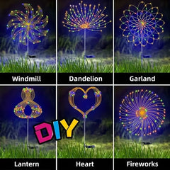 Garden Solar Lights Fireworks (1Pc)