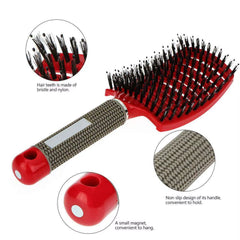 Detangling Hair Brush Hair Comb Hair Brush Bristle & Nylon Women Wet Massage Comb Curly Hairdressing Salon Styling Tools