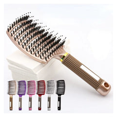 Detangling Hair Brush Hair Comb Hair Brush Bristle & Nylon Women Wet Massage Comb Curly Hairdressing Salon Styling Tools