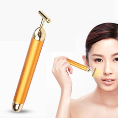 24K Energy Beauty Bar Vibrating Facial Slimming Face Massage Roller Face Lifting anti Aging Tighten Waterproof Beauty Stick