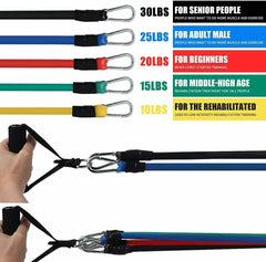 11PCS Set Resistance Bands Workout Kit