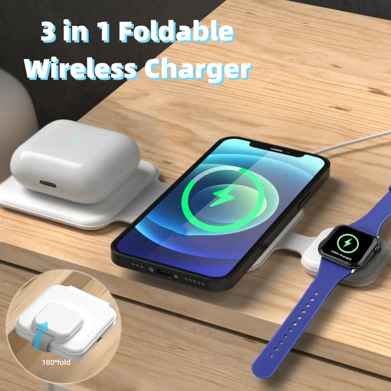 Magnetic Foldable Wireless Charging Station