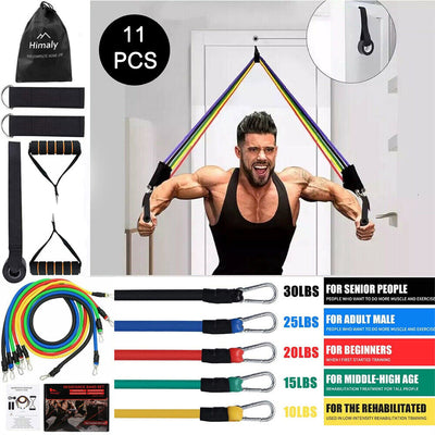 11PCS Set Resistance Bands Workout Kit