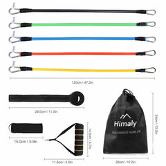 11PCS Set Resistance Bands Workout Kit