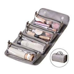 4 in 1 Portable Makeup Bag Travel Makeup Bag with 4 Removable Compartments for Outdoor/Travel Organizer Makeup Bag